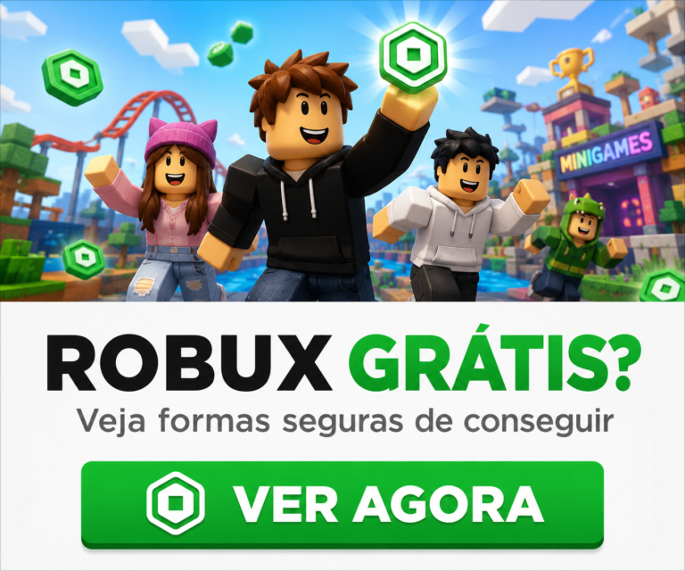 Personagens em um cenário colorido de jogos